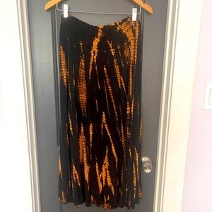 Siamese Dream tie dye maxi skirt